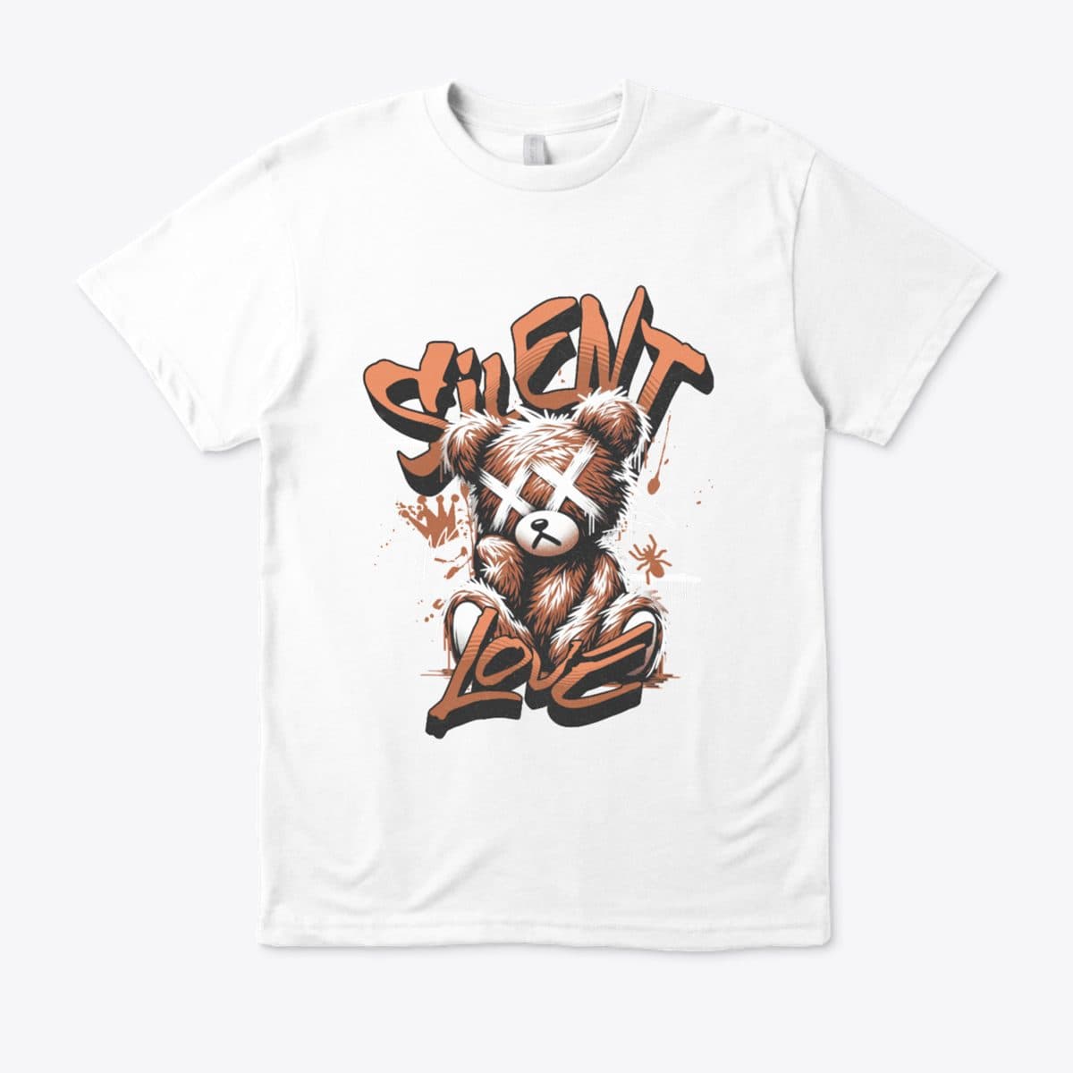 Silent Love Bear Premium Cotton T-Shirt