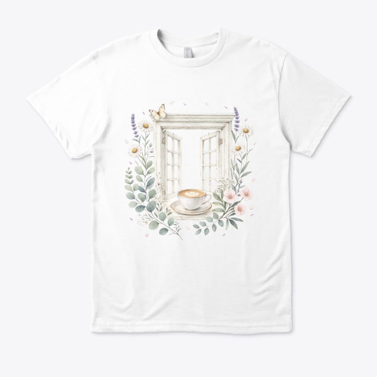Watercolor Window Latte Tee