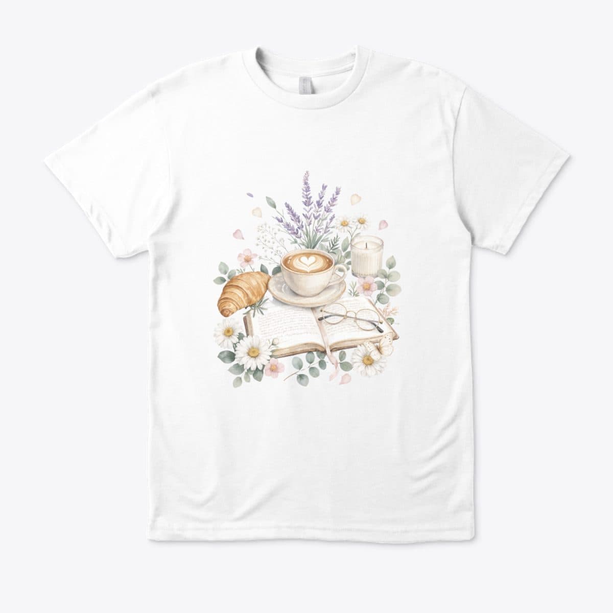 Slow Morning Still Life Premium Cotton T-Shirt